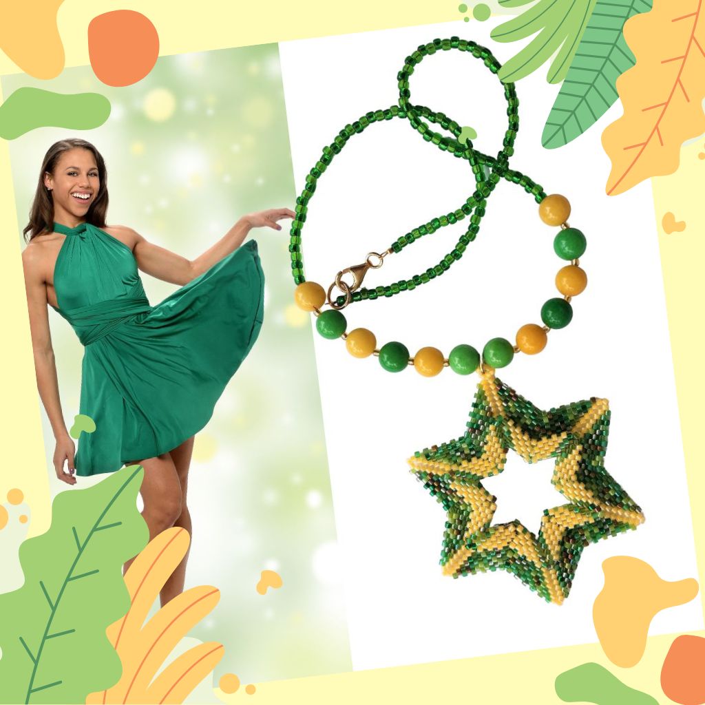 Green Star - particular necklace
