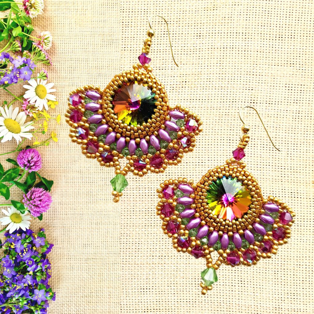 Goldoni - Earrings with colored crystals
