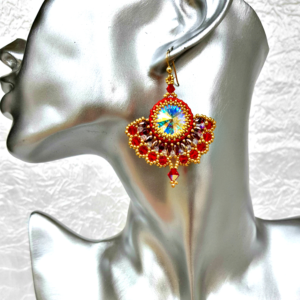 Spain - Elegant red earrings