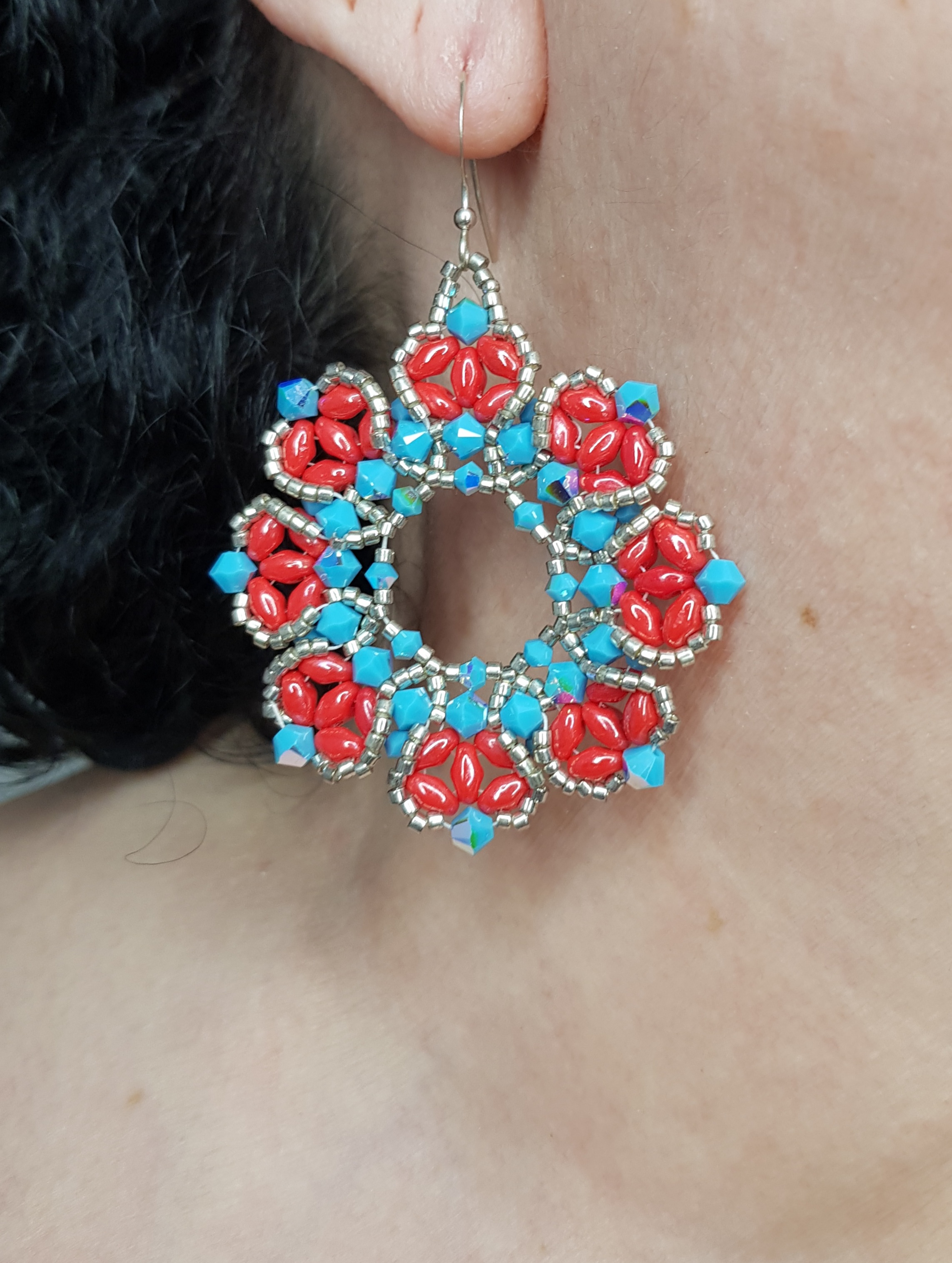 Amalfi - Colored hoop earrings